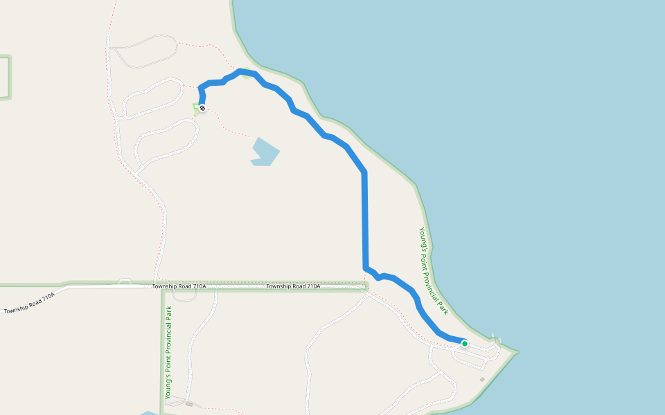 Sturgeon Trail walking route map in Calais