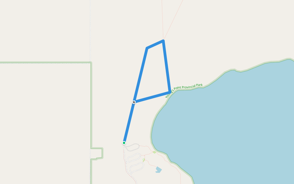 Eagle Creek Trail walking route map in Calais