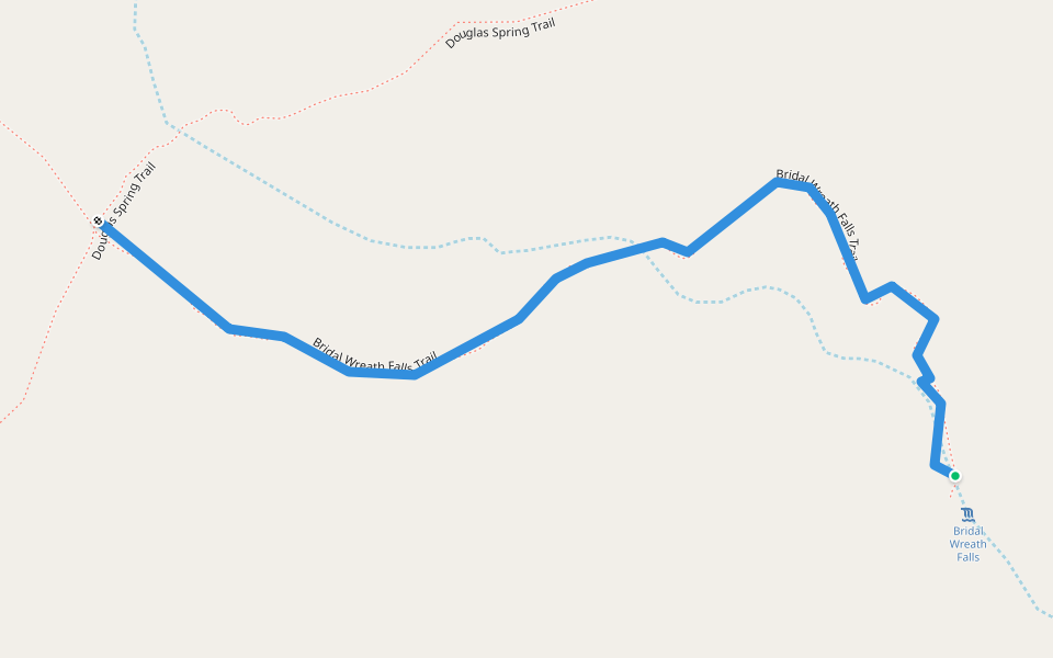 Bridal Wreath Falls Trail