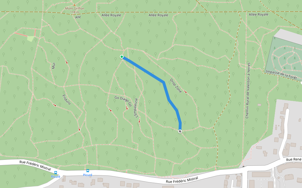 Si tu freines t'es un lâche walking route map in Yerres