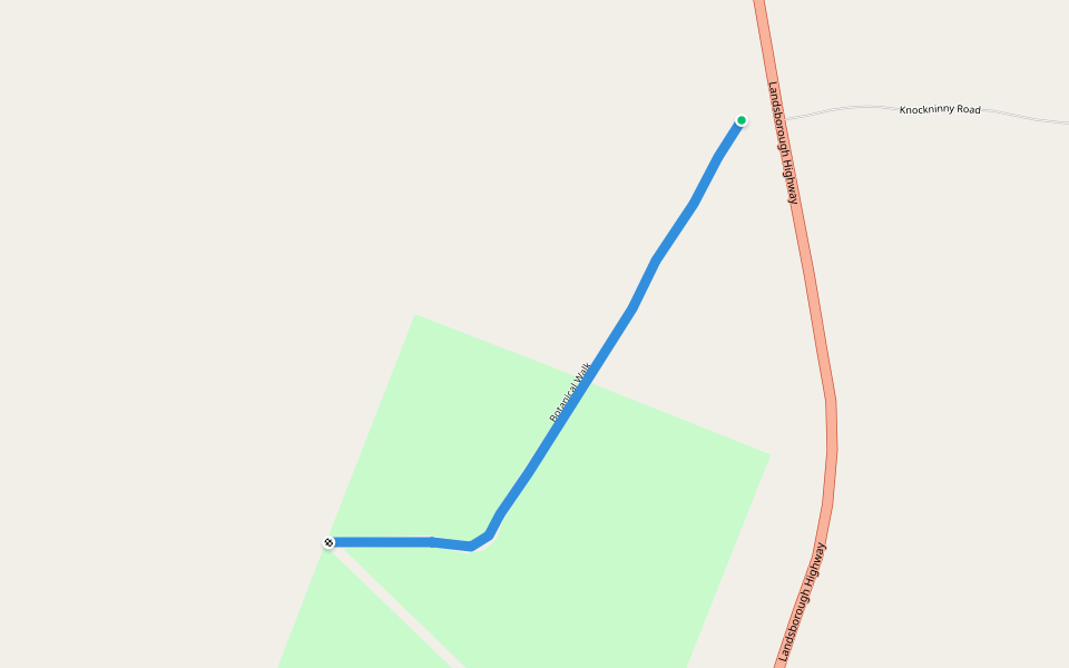 Botanical Walk walking route map in Barcaldine