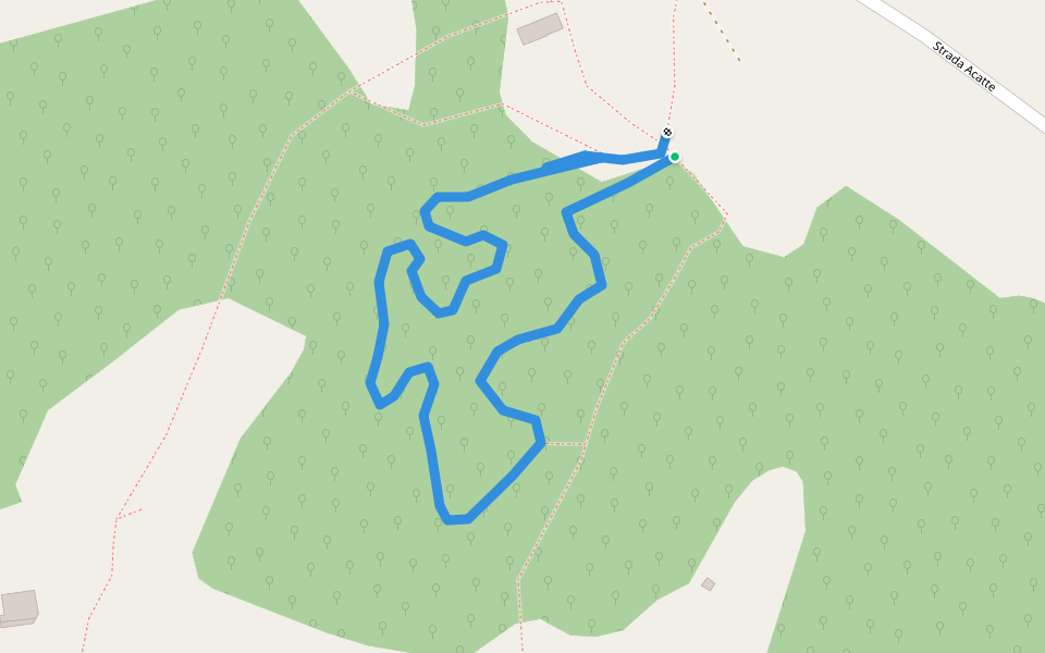 <MTB Cagnola walking route map in Sanfrè