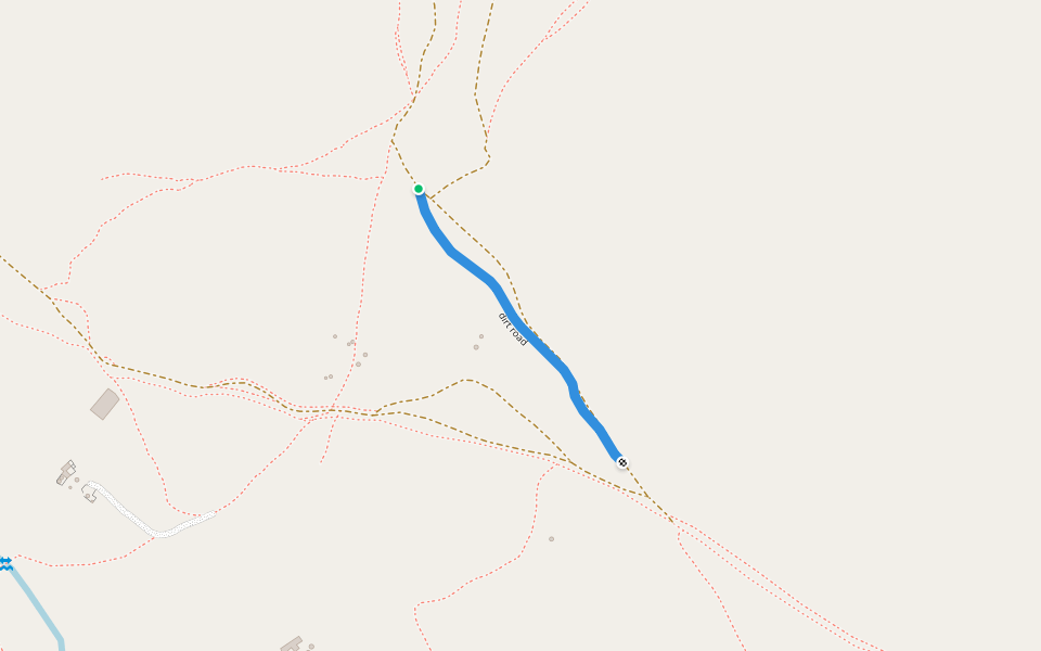 dirt road walking route map in Nalaikh
