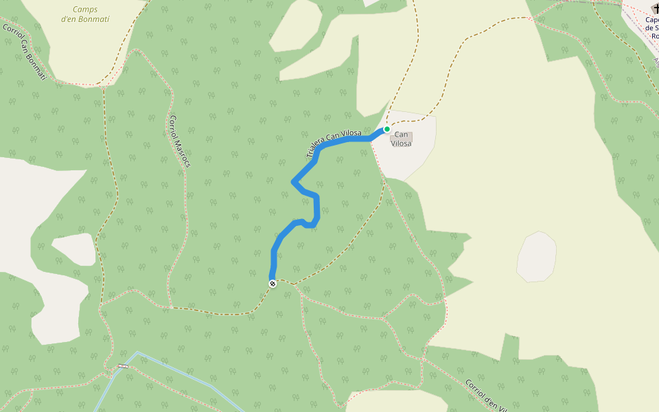 Trialera Can Vilosa walking route map in Vilablareix