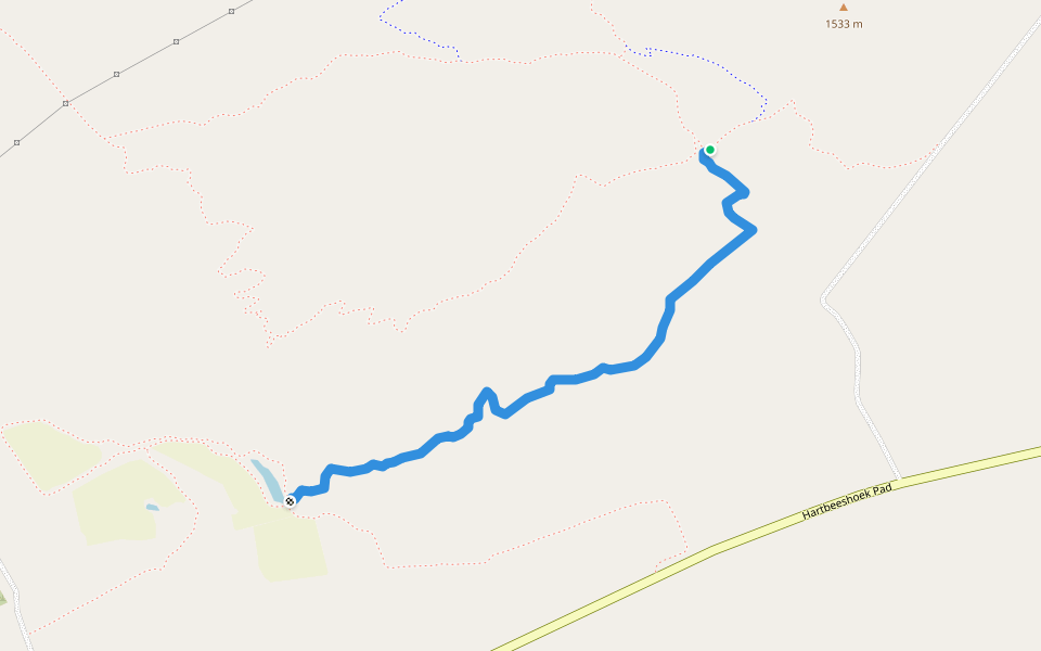 Tant Miemeie Pad walking route map in Hartbeespoort