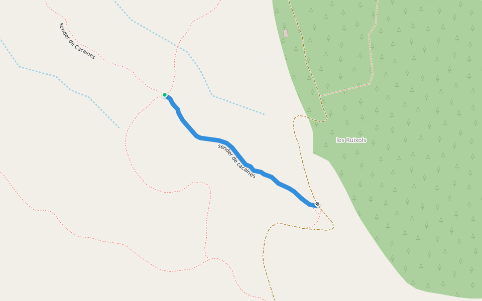 sender de cacaines walking route map in Móra d'Ebre