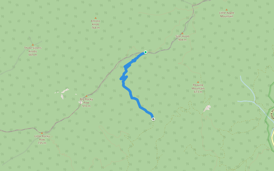 Saddle Gap Trail walking route map in Buena Vista