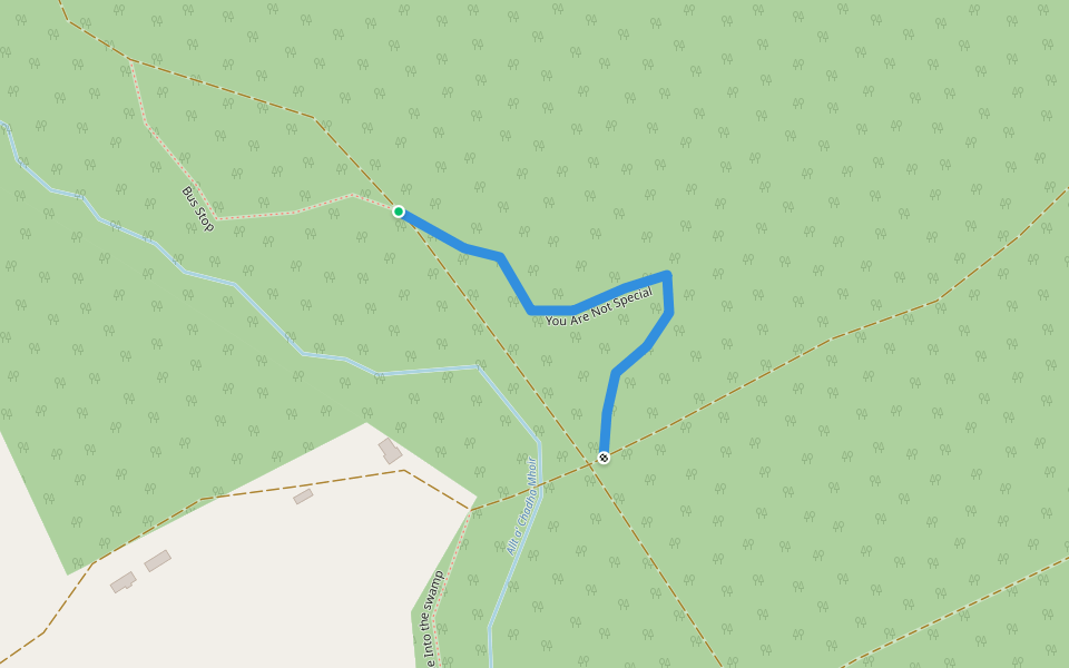 You Are Not Special walking route map in Evanton