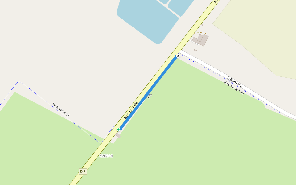 V45 walking route map in Theix-Noyalo