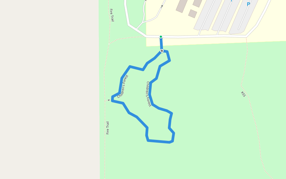 Children's Forest walking route map in Silverdale