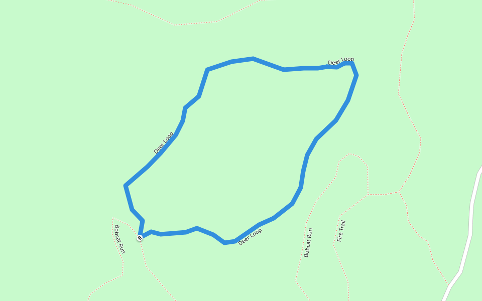 Deer Loop walking route map in Silverdale