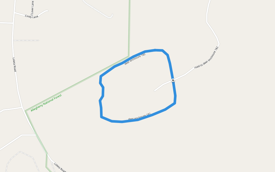 deer enclosure 182 walking route map in Marienville