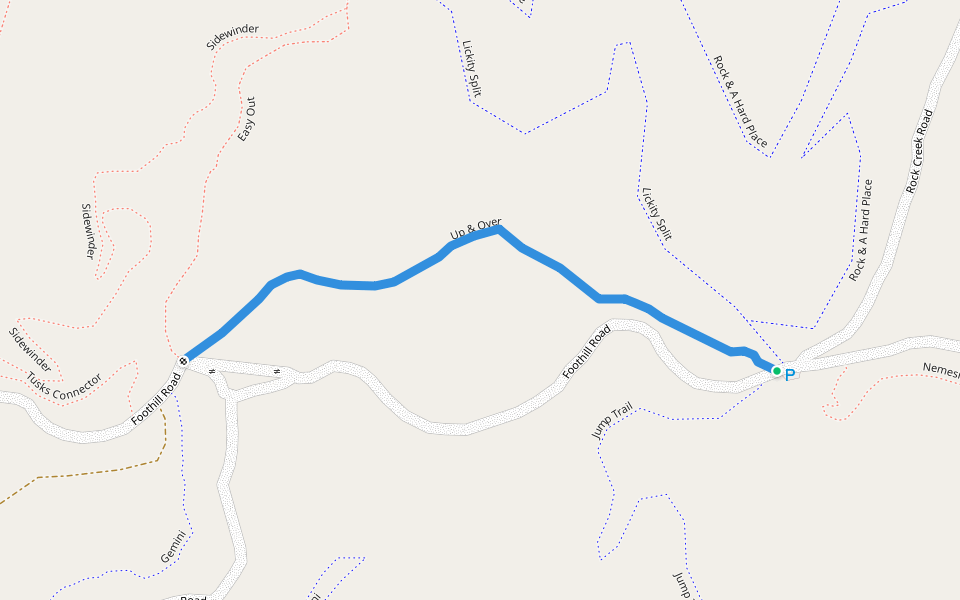 Up & Over walking route map in Moscow