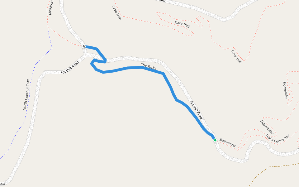 The Tusks walking route map in Moscow