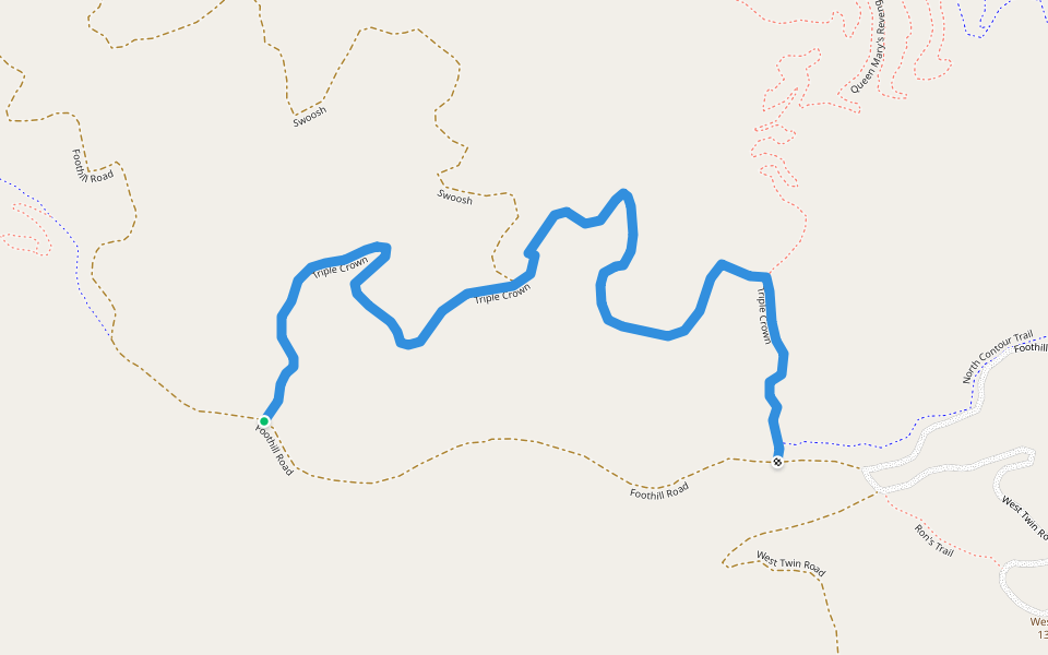 Triple Crown walking route map in Moscow