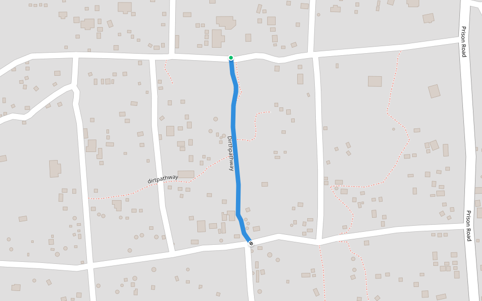 Dirthpathway walking route map in Duduma