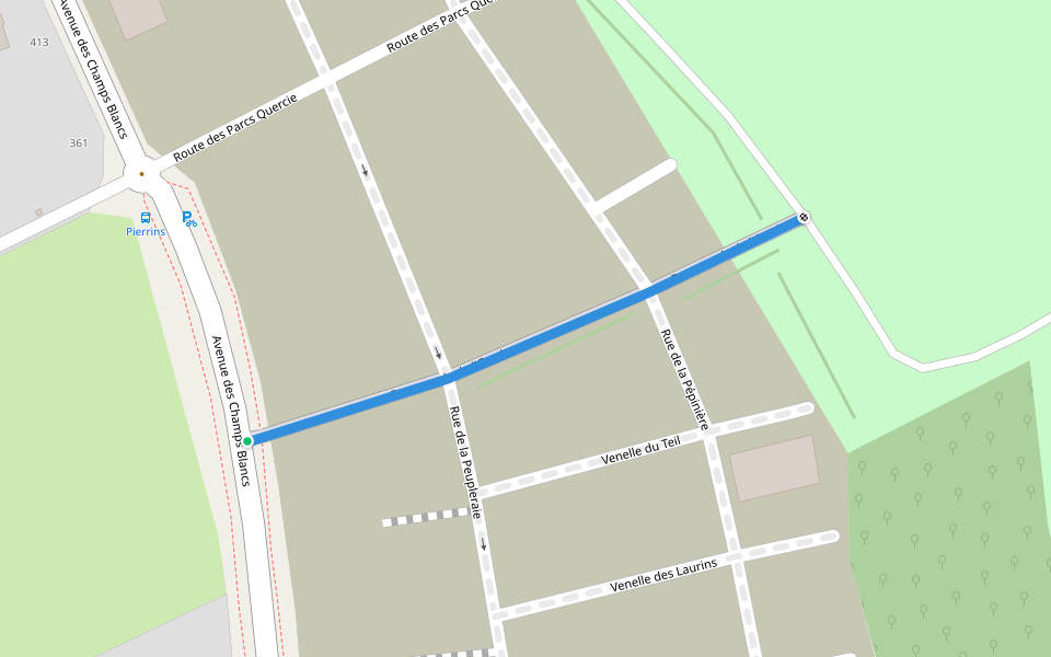 Promenade de l'Ortal walking route map in Cesson-Sévigné