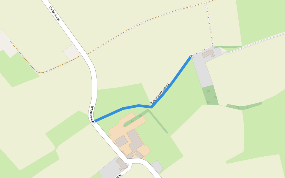 Zwevegemseweg walking route map in Zwevegem