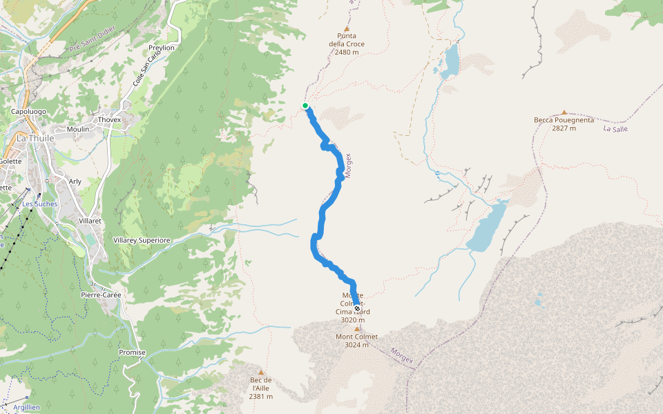 Monte Colmet Alpine Trail Hiking Valle d'Aosta Pacer