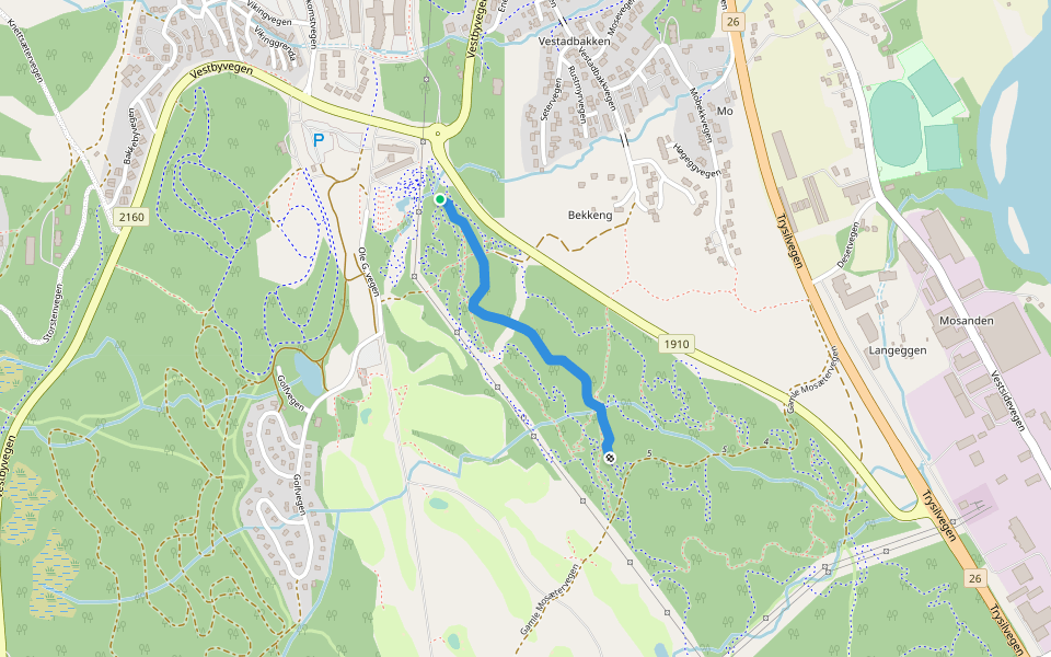 Papa Bear walking route map in Innbygda