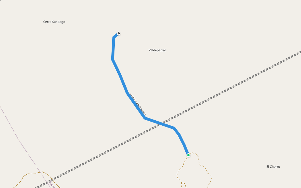 senda a valdeparral walking route map in Bubierca