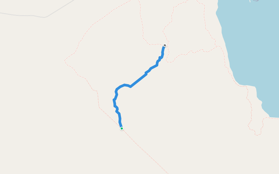 Snowshoe trail or path in the summer well marked walking route map in Wabush