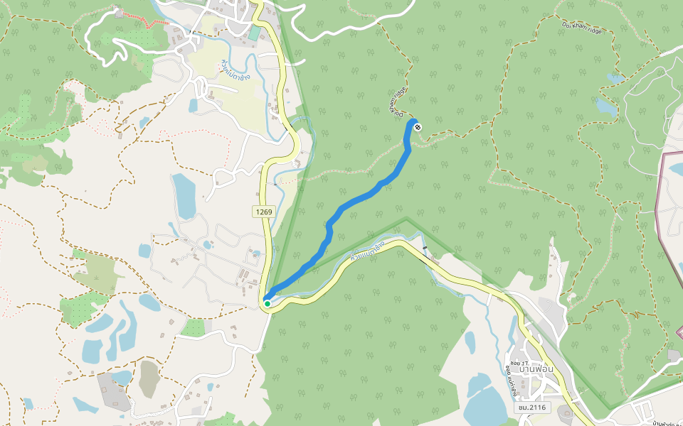 Shoots & Daggers walking route map in Hang Dong