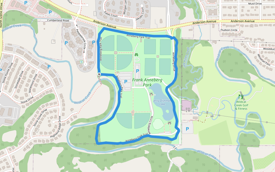 Anneberg Park Trail Hiking Manhattan, Kansas Pacer