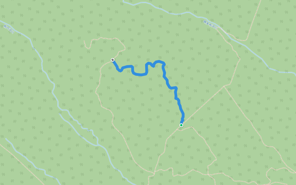 オコップ第4林道 walking route map in Tomakomai