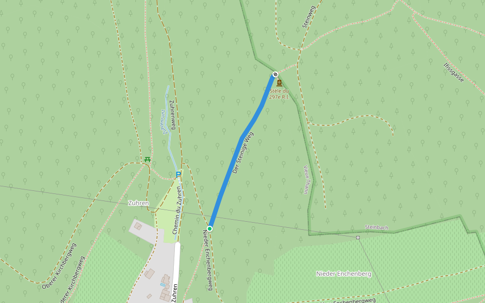 Der Steinige Weg walking route map in Vieux-Thann
