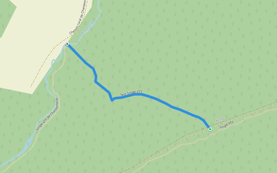 Test Single VTT walking route map in Aulnoy