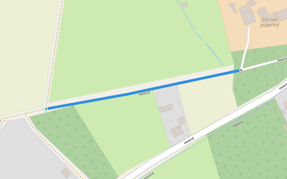 Heiend walking route map in Lille