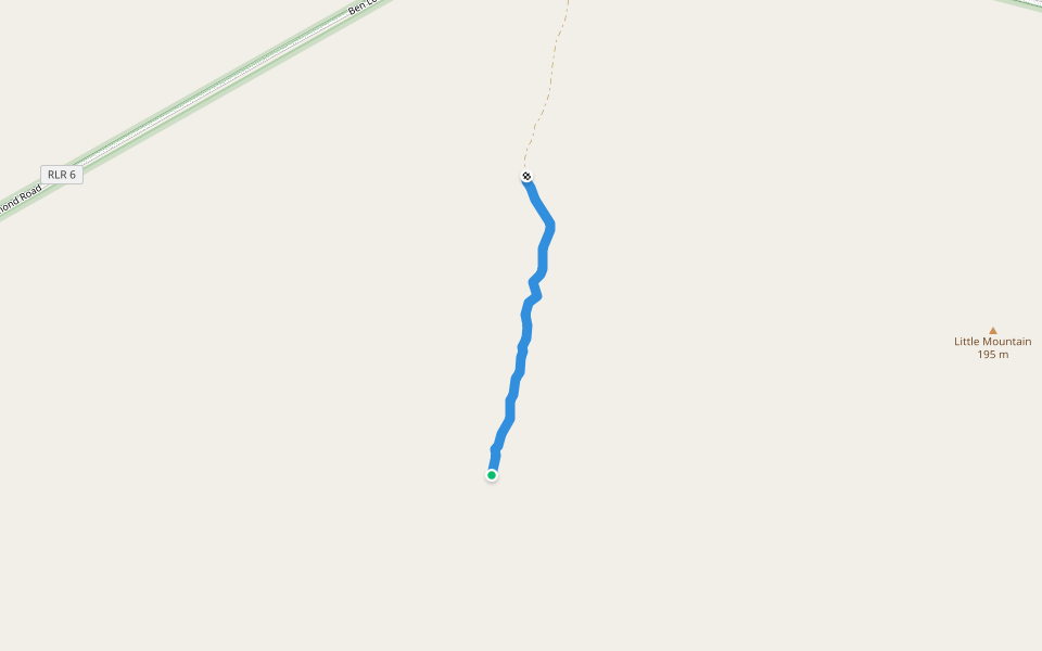 Little Mountain Walking Track walking route map in Gunderbooka