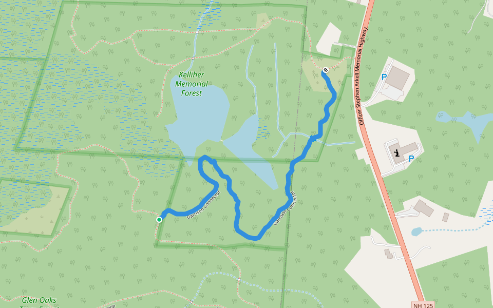 Garrison Connector walking route map in Fremont