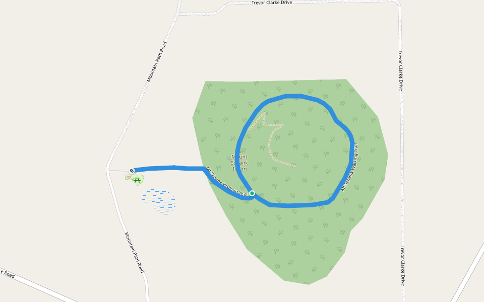 Mt Schank Walking Trail walking route map in Mount Schank