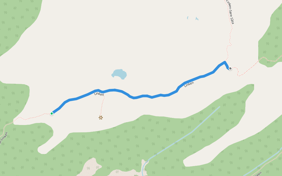 Linken walking route map in Osøyro