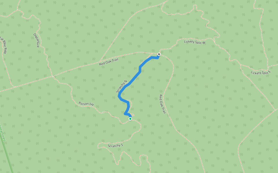 Scratchy N walking route map in Uxbridge