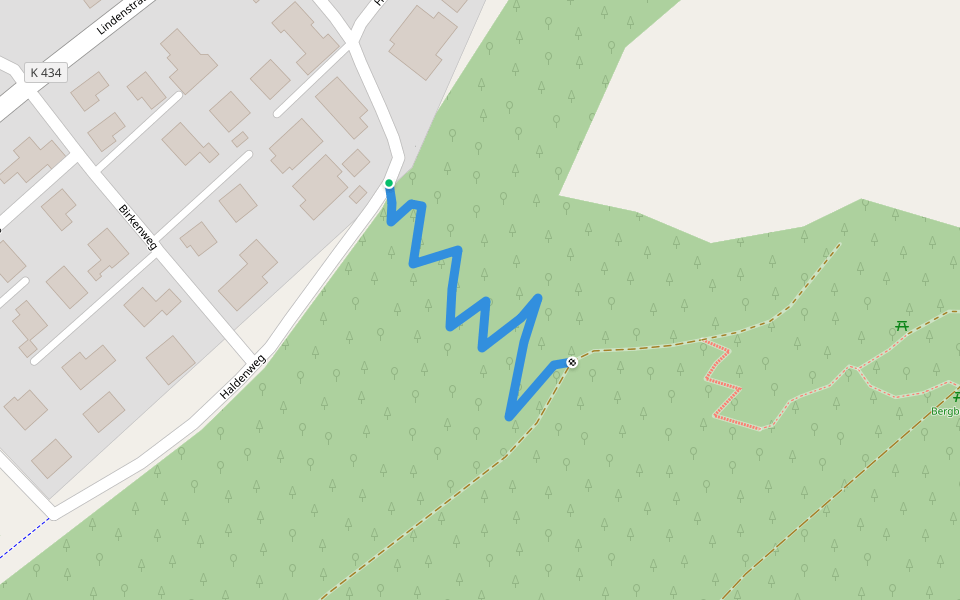 Bergbrünnenwegli walking route map in Würenlingen