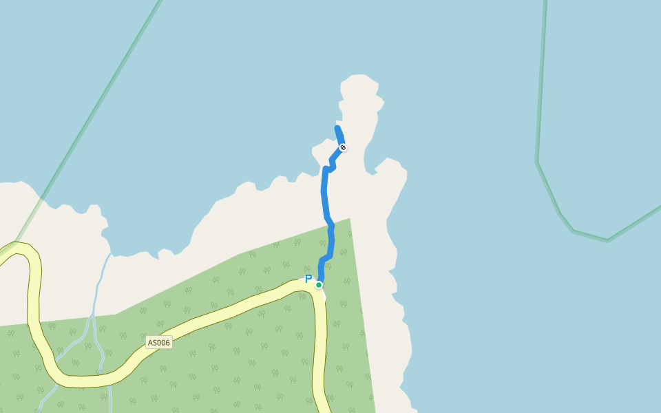 Lower Sauma Ridge walking route map in Vatia