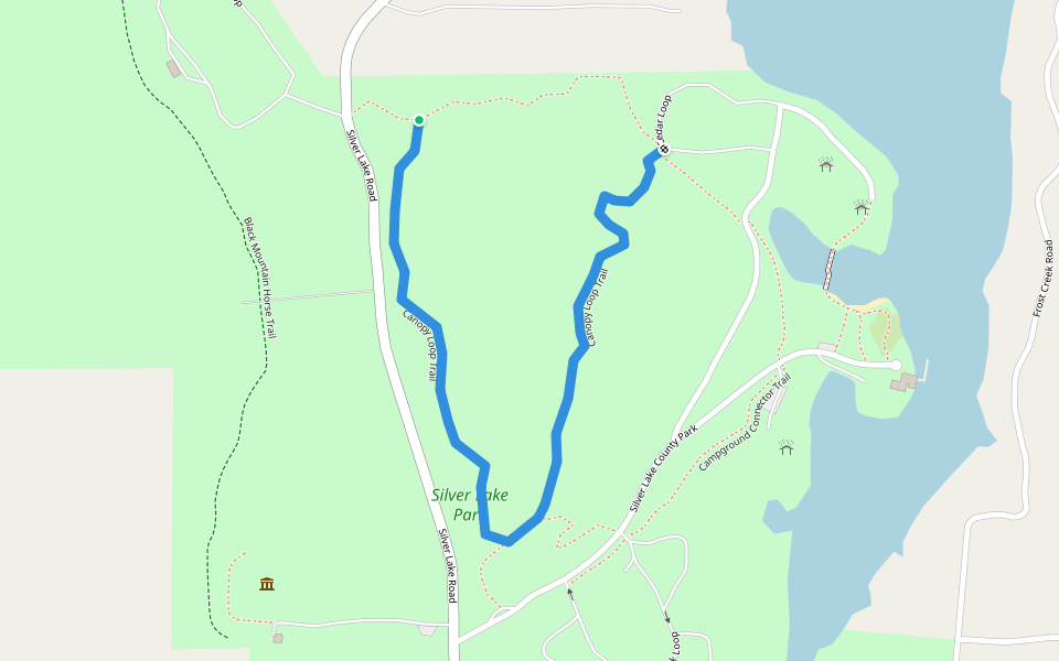 Canopy Loop Trail walking route map in Sumas