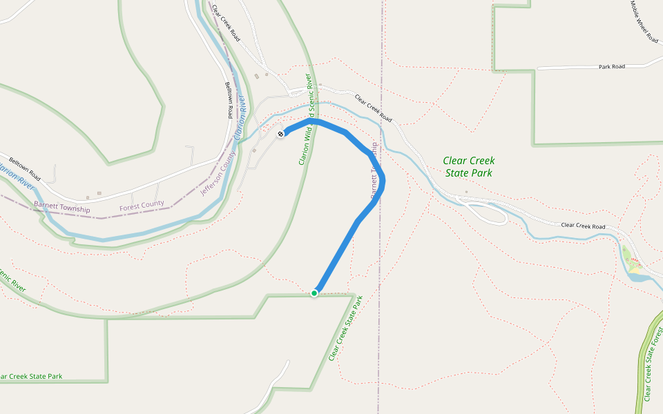 Truby Trail walking route map in Sigel