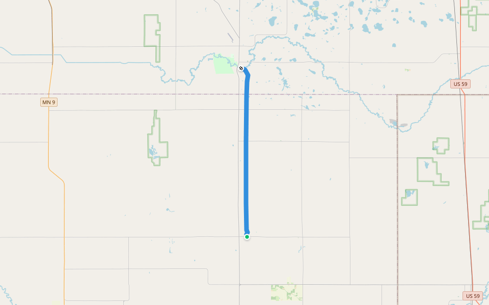 Agassiz Recreational Trail walking route map in Gary
