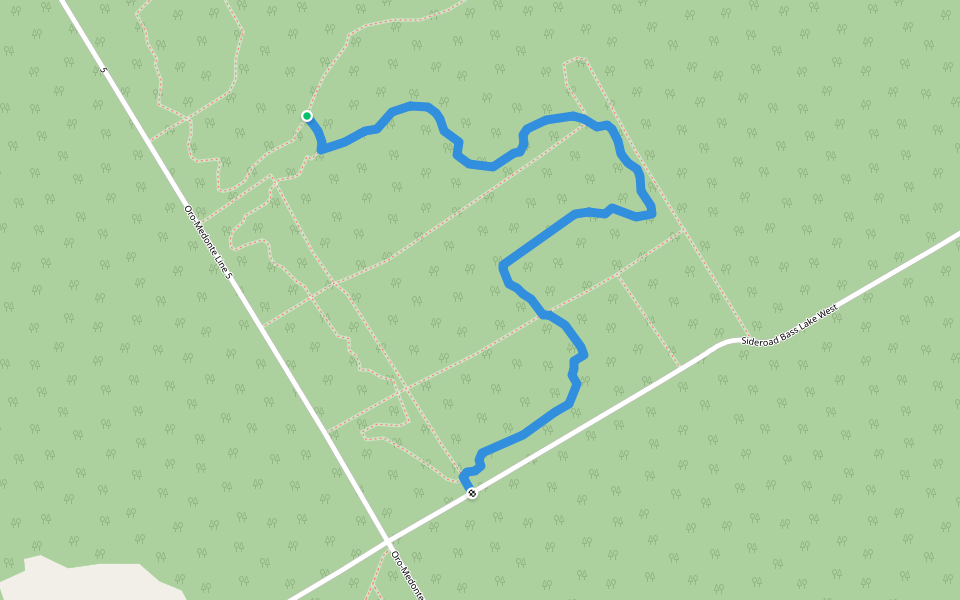 Fast Eddies Kids Loop Red (Ed Sutherland Tract) walking route map in Coldwater