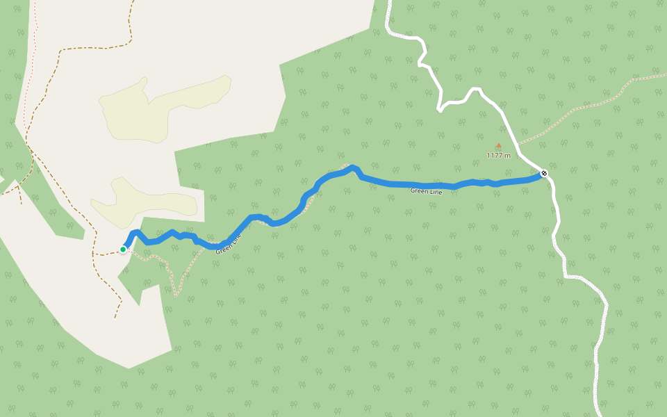 Green Line walking route map in Tambon Mae Win