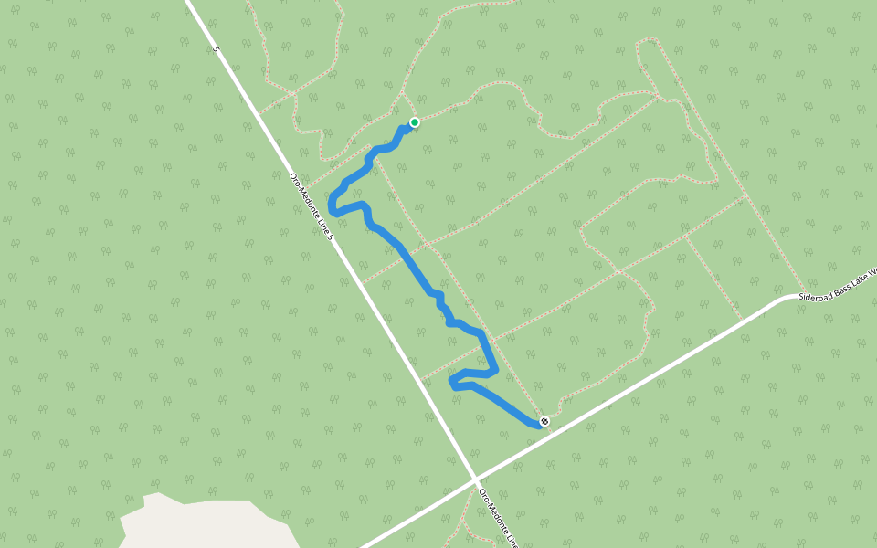 Fast Eddies Kids Loop Black (Ed Sutherland Tract) walking route map in Coldwater