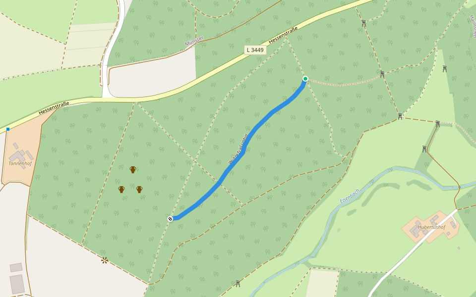 WutzeTrail uphill walking route map in Selters (Taunus)