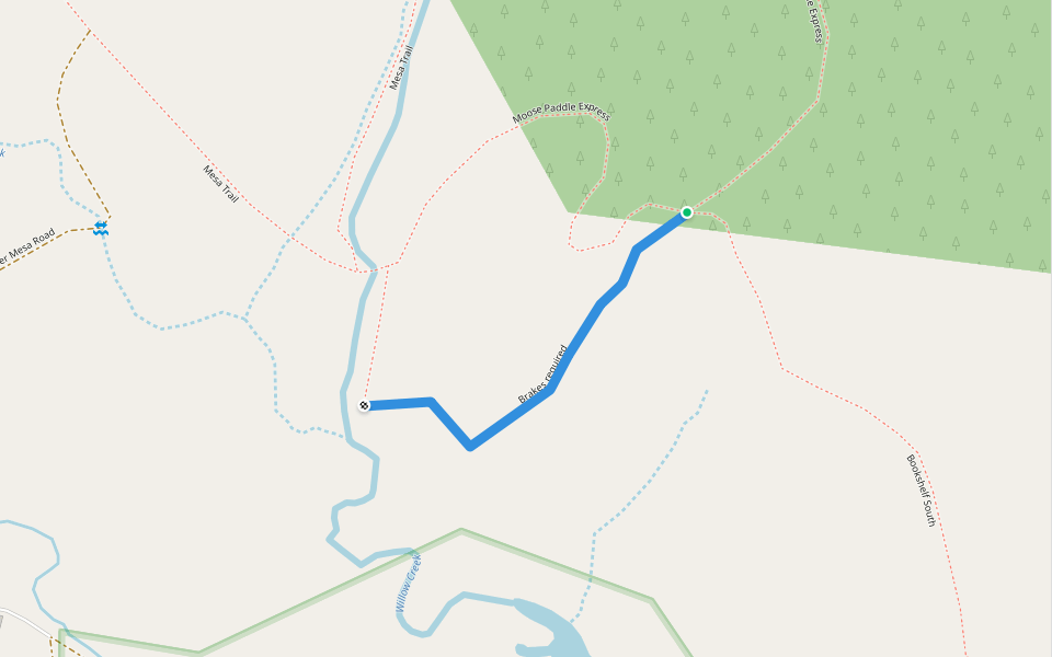 Brakes required walking route map in Granby