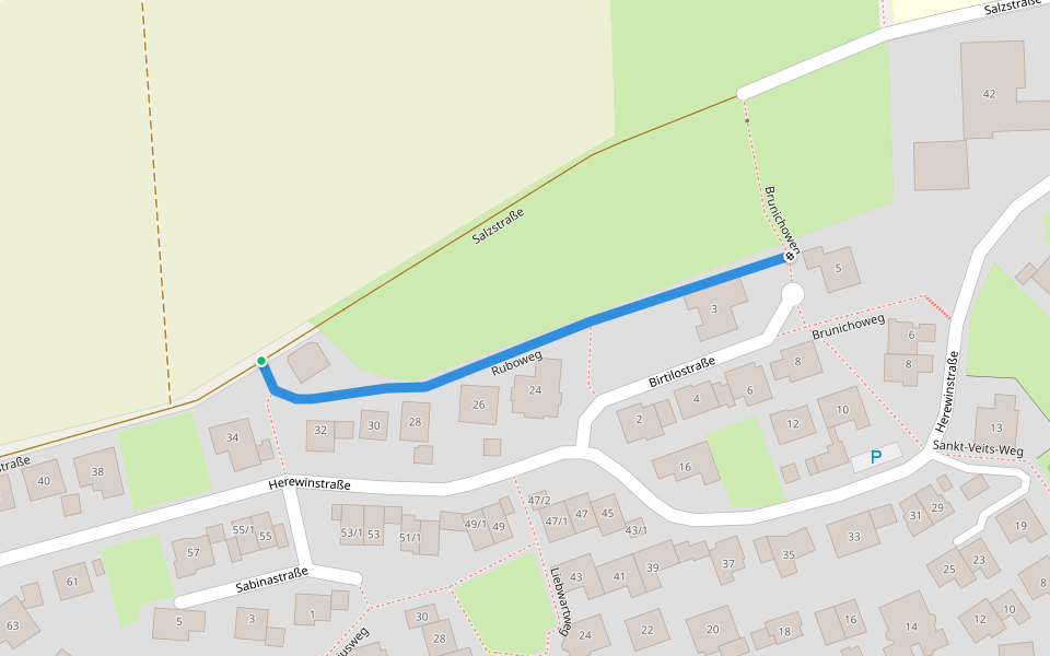 Ruboweg walking route map in Schwaigern