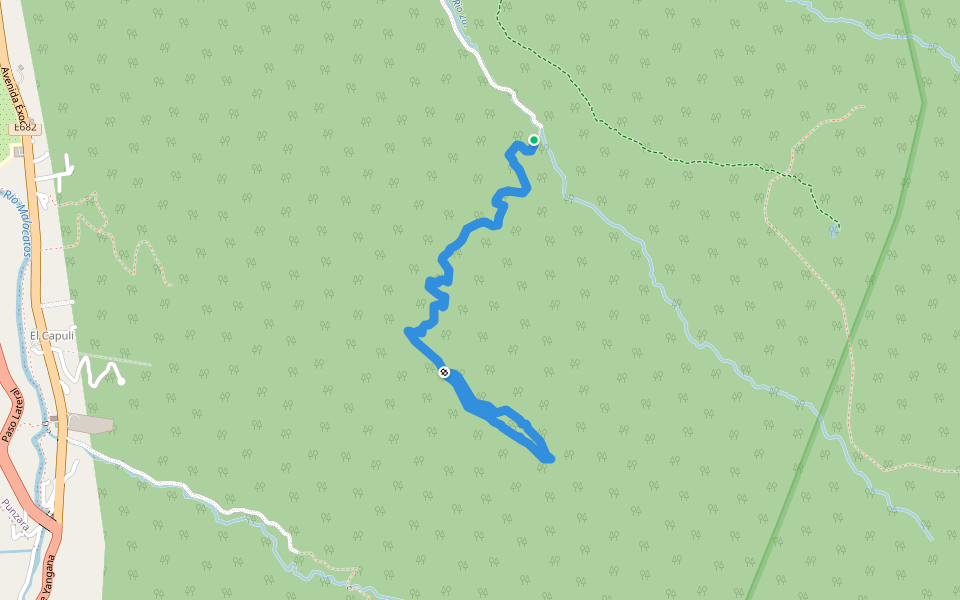 Sendero del Oso walking route map in Alamor