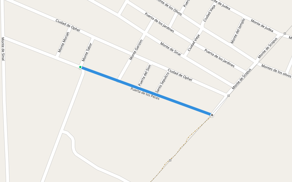 Puerta de los Peces walking route map in La Rioja